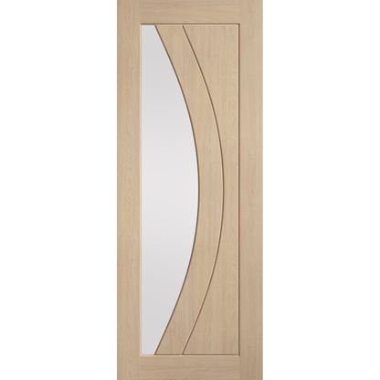 LPD Prefinished Oak Girona Clear Glazed Internal Door