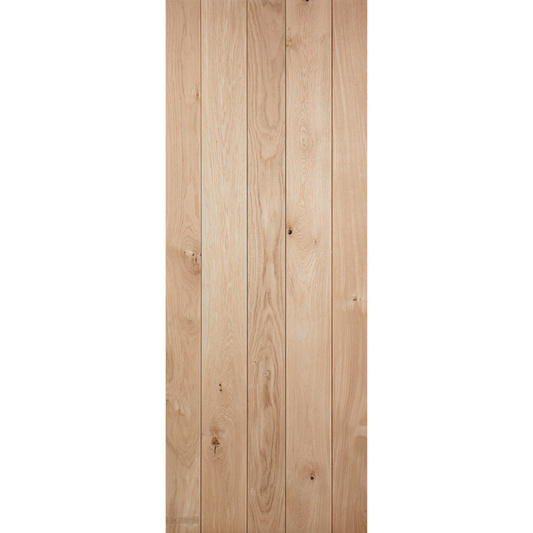 LPD Unfinished Oak Ledged Internal Door