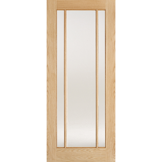 LPD Prefinished Oak Lincoln 3L Glazed Internal Door