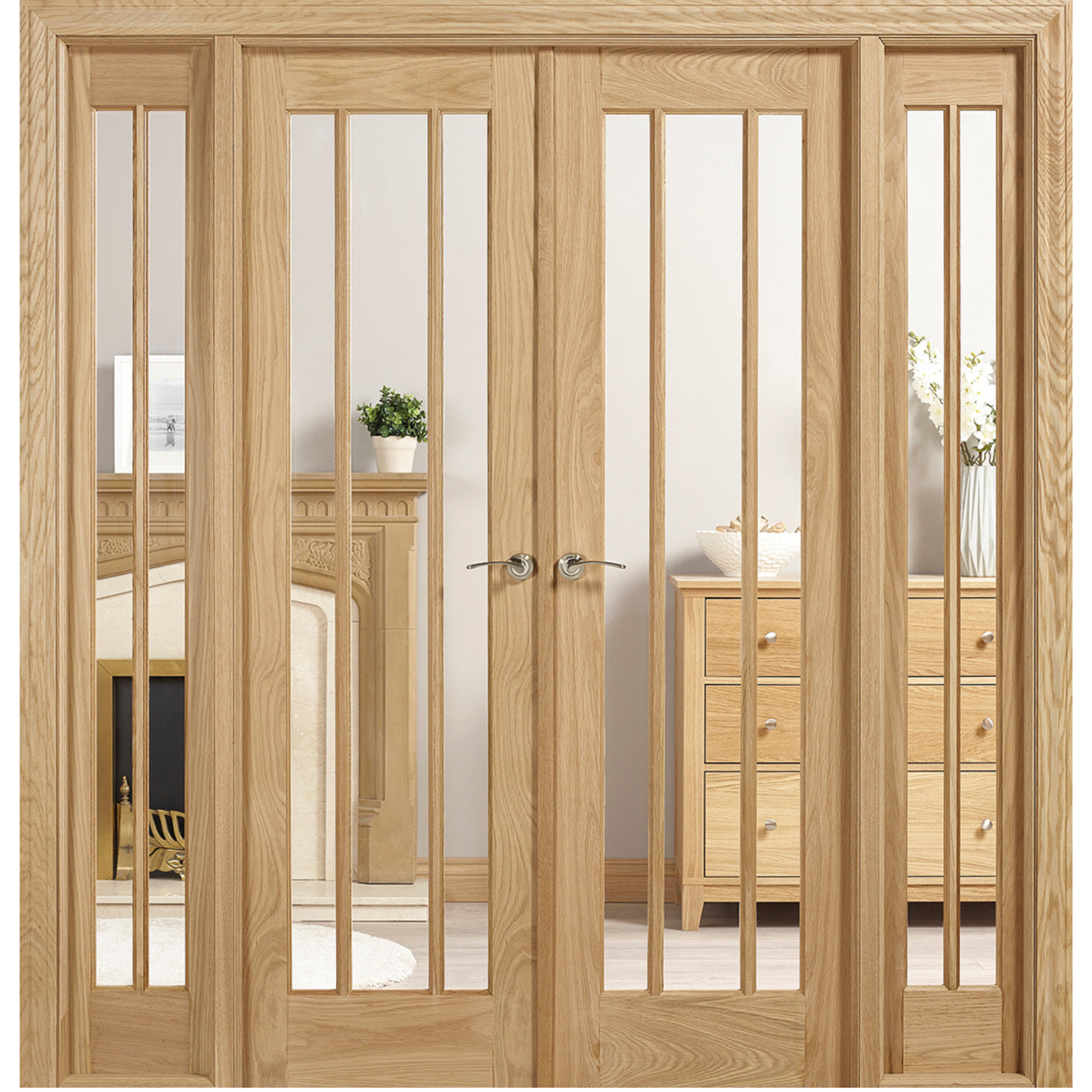 LPD Unfinished Oak Lincoln W6 Internal Room Divider