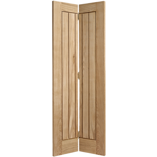 LPD Prefinished Oak Mexicano Bi-fold Internal Door System