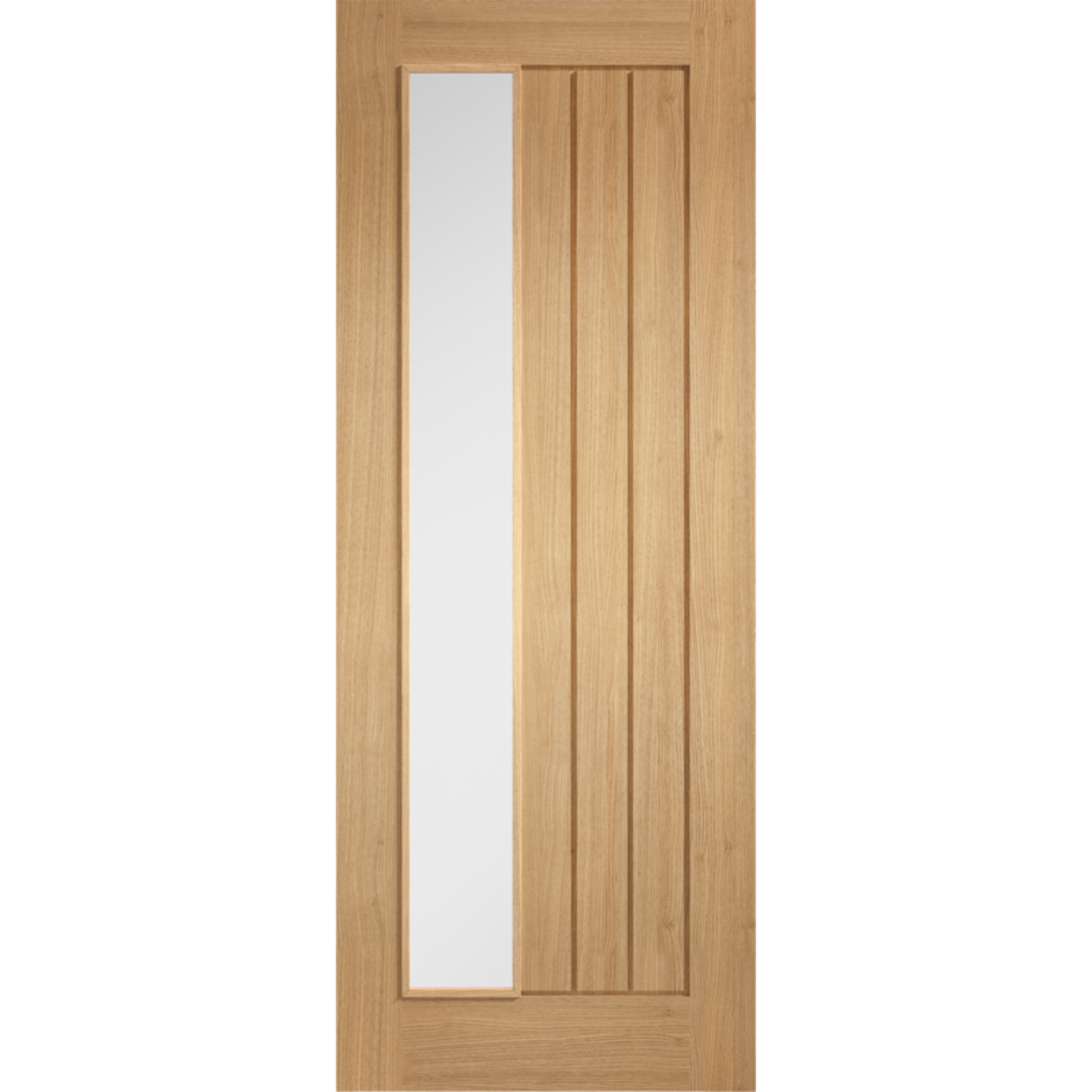 LPD Prefinished Oak Mexicano Glazed Offset Internal Door