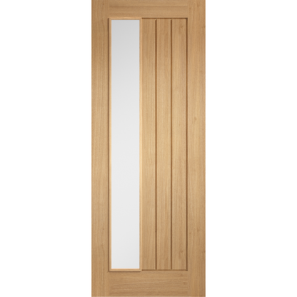 LPD Prefinished Oak Mexicano Glazed Offset Internal Door