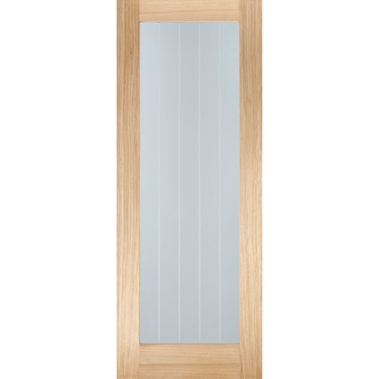 LPD Prefinished Oak Mexicano Pattern 10 Glazed Internal Door