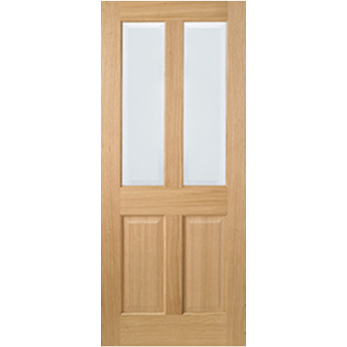 LPD Unfinished Oak Richmond Glazed 2L Internal Door