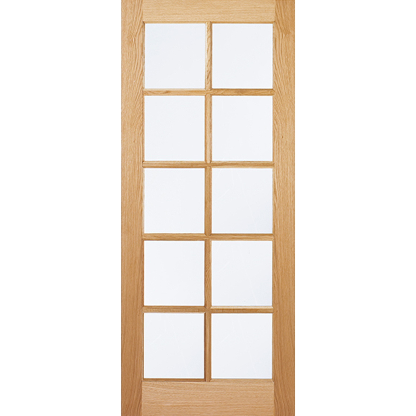 LPD Oak Unfinished SA 10L Glazed Internal Door