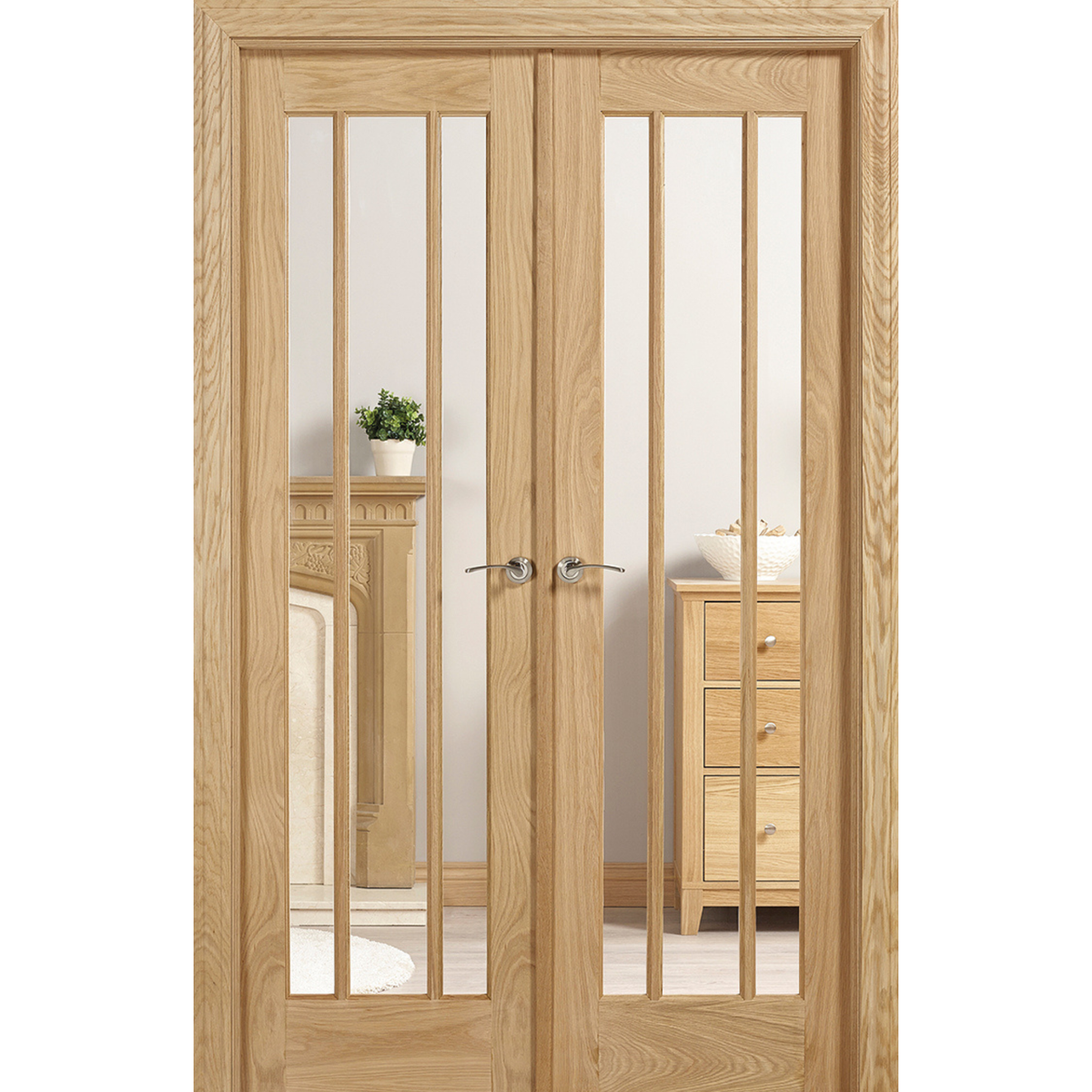 LPD Unfinished Oak Lincoln W4 Internal Room Divider