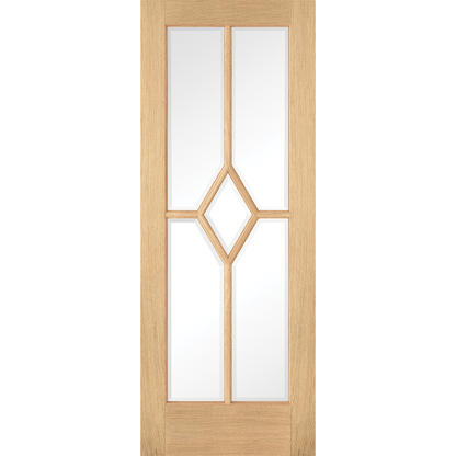 LPD Prefinished Oak Reims 5L Glazed Internal Door