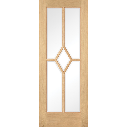 LPD Prefinished Oak Reims 5L Glazed Internal Door