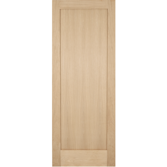 Oak Shaker 1 Panel Pocket Door System