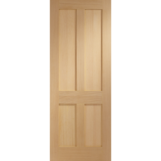 Internal Oak Victorian Shaker 4 Panel Fire Door