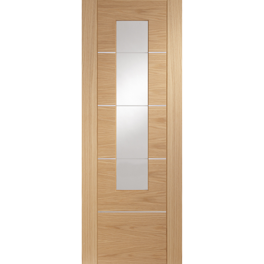 Glazed Internal Oak Pre-Finished Portici Door