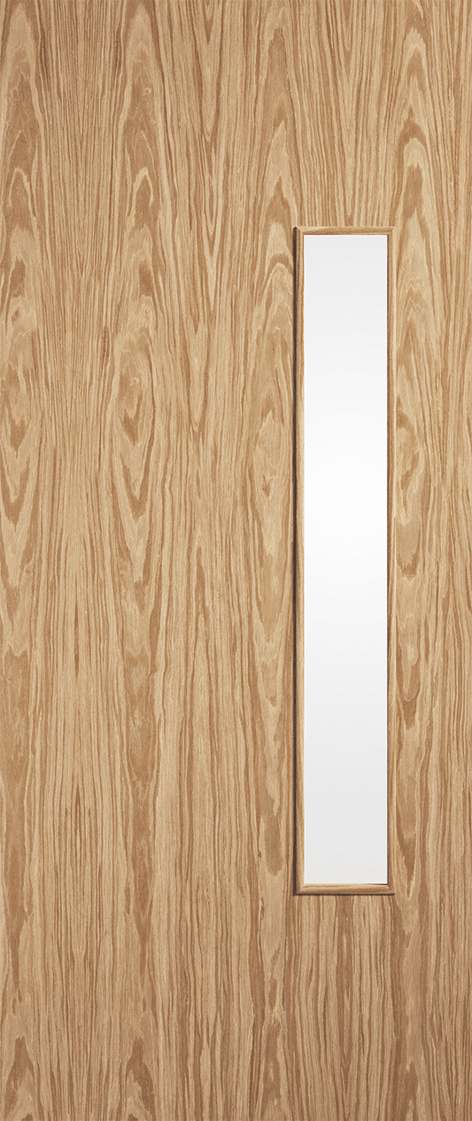 LPD Prefinished Oak Flush 18G FD30 Internal Fire Door