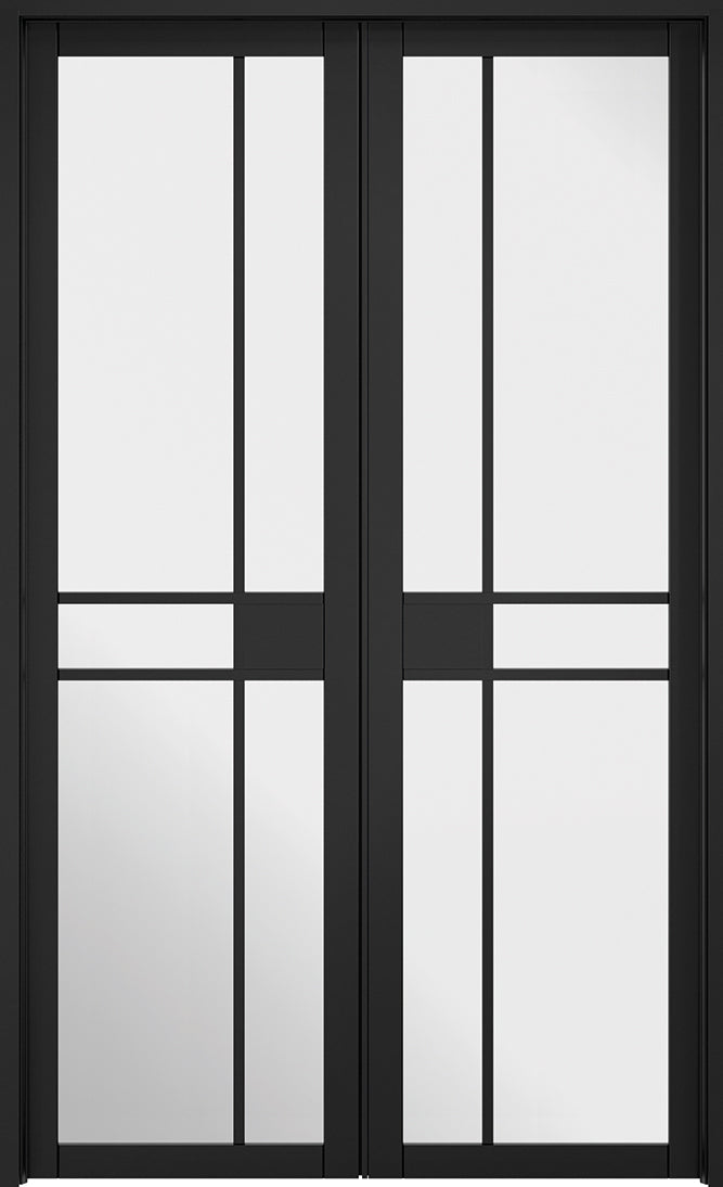 LPD Black Primed Greenwich W4 Internal Door Pair
