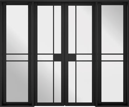 LPD Black Primed Greenwich W8 Internal Door Pair