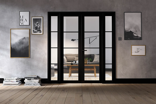 LPD Black Primed Soho W6 Internal Door Pair