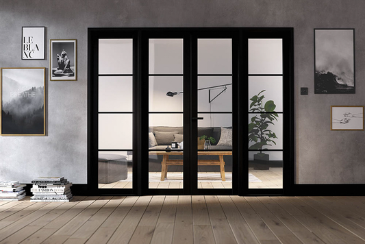 LPD Black Primed Soho W8 Internal Door Pair