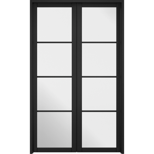 LPD Black Primed Soho W4 Internal Door Pair