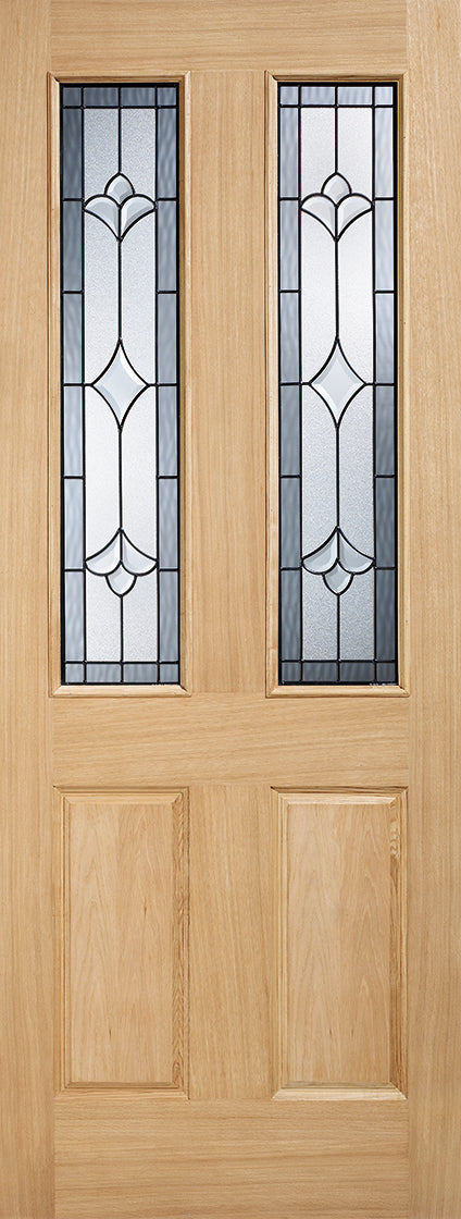 LPD Salisbury Oak 2L Glazed External Door
