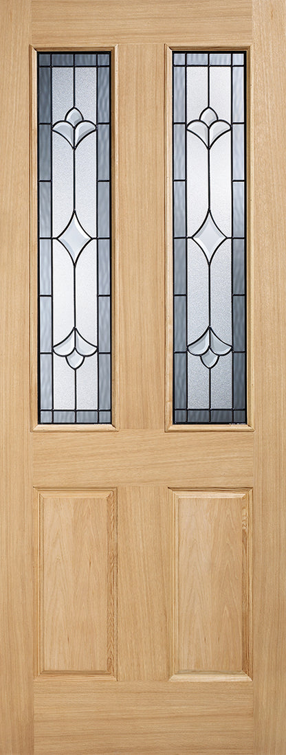LPD Salisbury Oak 2L Glazed External Door