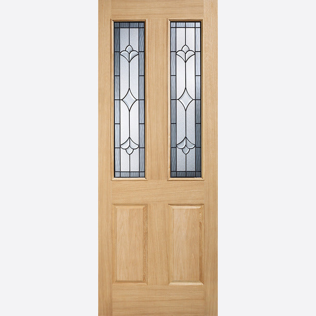 LPD Salisbury Oak 2L Glazed External Door