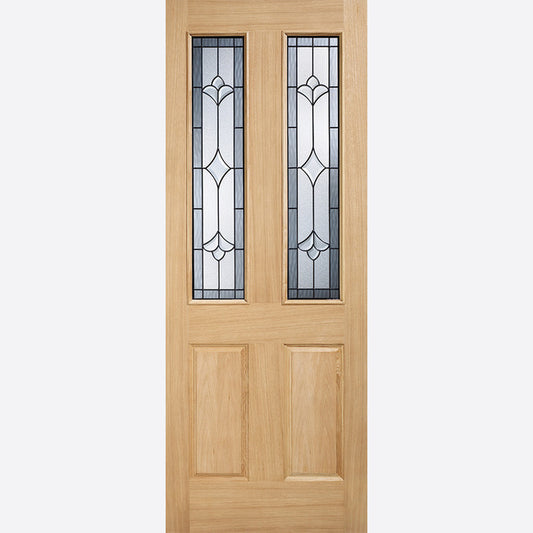 LPD Salisbury Oak 2L Glazed External Door