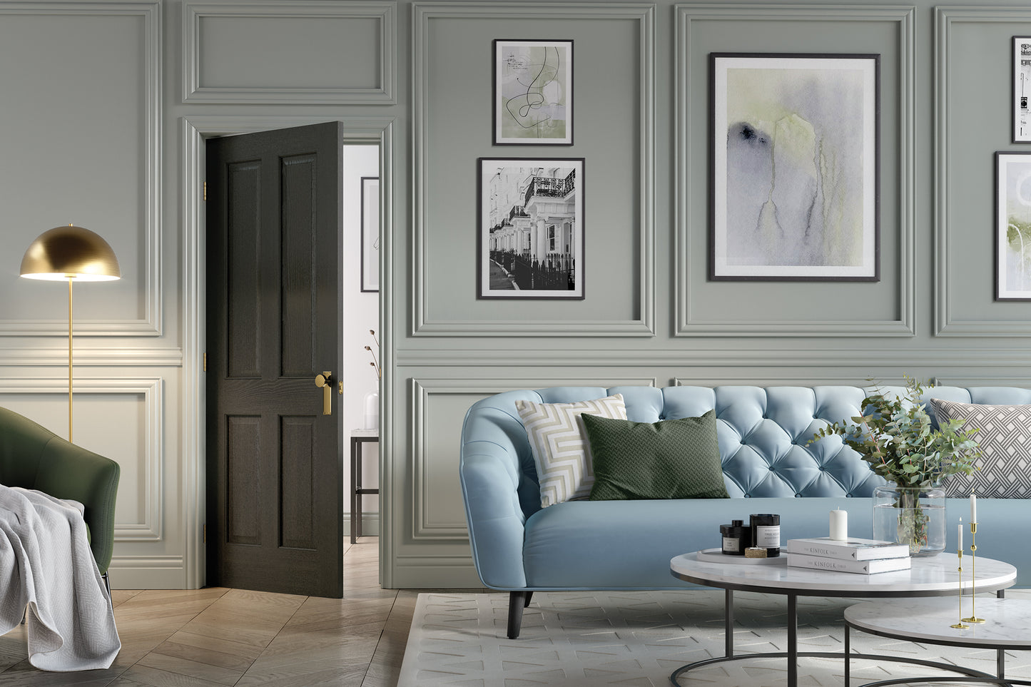 LPD Prefinished Smoked Oak Regency 4P Internal Door