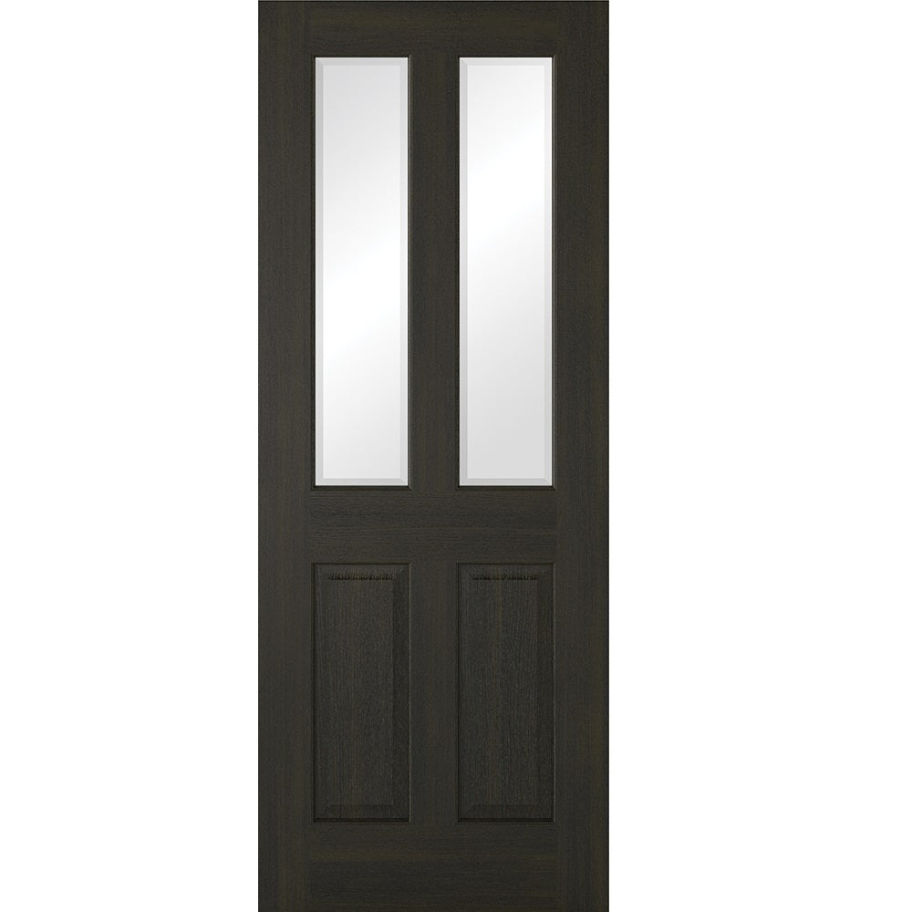 LPD Prefinished Smoked Oak Richmond Glazed 2L Internal Door