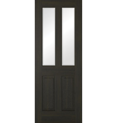 LPD Prefinished Smoked Oak Richmond Glazed 2L Internal Door
