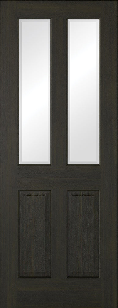 LPD Prefinished Smoked Oak Richmond Glazed 2L Internal Door