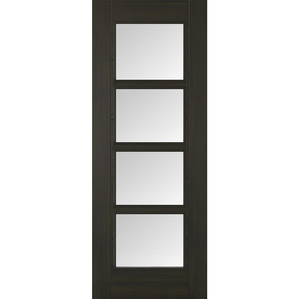 LPD Prefinished Smoked Oak Vancouver Glazed 4L Internal Door