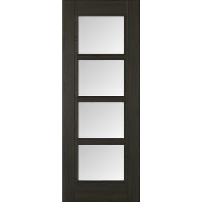 LPD Prefinished Smoked Oak Vancouver Glazed 4L Internal Door