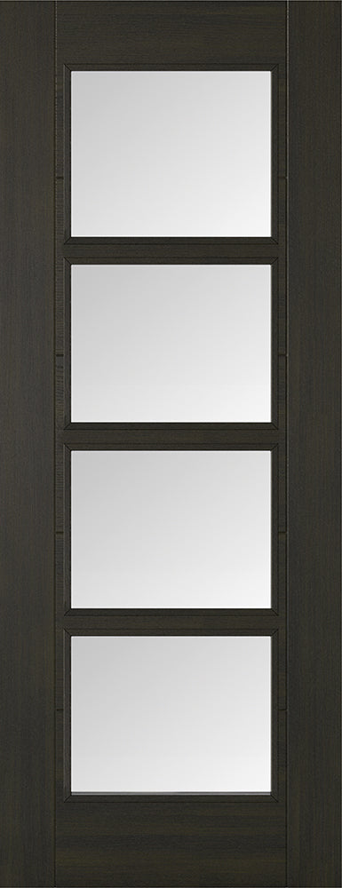 LPD Prefinished Smoked Oak Vancouver Glazed 4L Internal Door