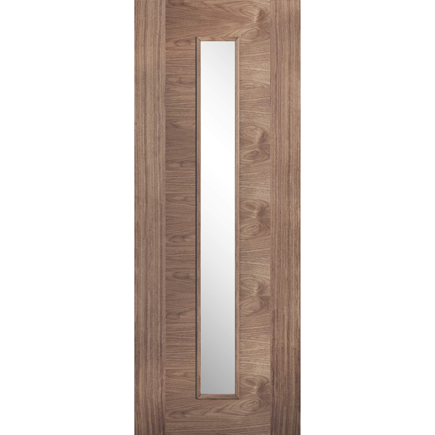 LPD Prefinished Walnut Sofia 1L Glazed Internal Door