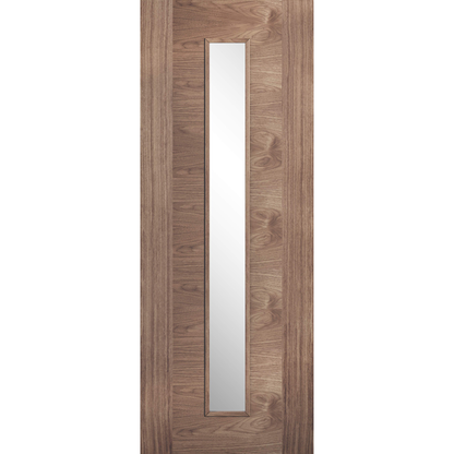 LPD Prefinished Walnut Sofia 1L Glazed Internal Door