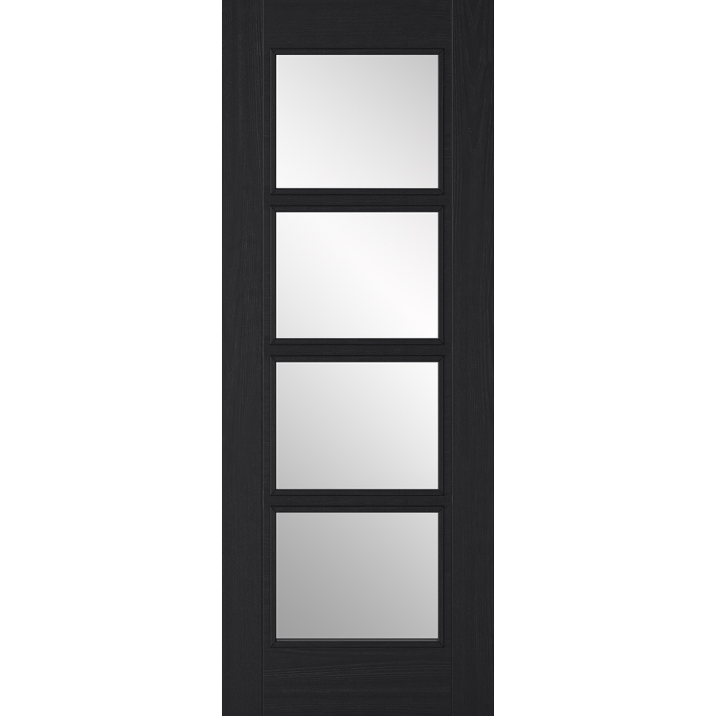 LPD Prefinished Charcoal Black Vancouver Glazed 4L Internal Door