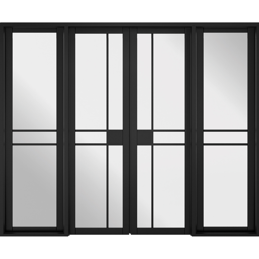 LPD Black Primed Greenwich W8 Internal Door Pair