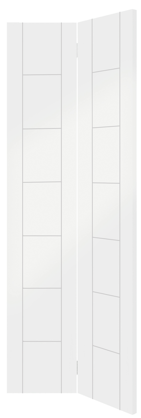 Palermo Internal White Primed Bi-Fold Door