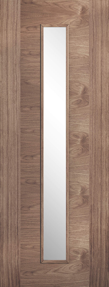 LPD Prefinished Walnut Sofia 1L Glazed Internal Door
