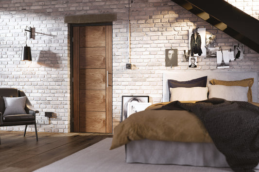 LPD Prefinished Walnut Laminate Vancouver 5P Internal Door