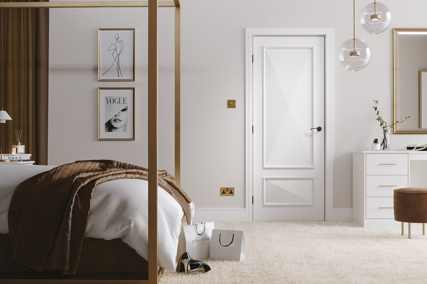 LPD White Primed Knightsbridge Internal Door