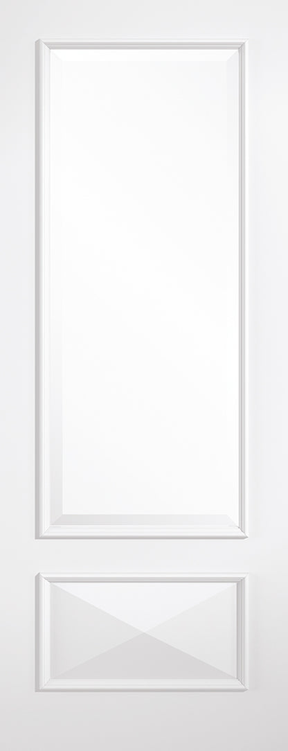 LPD White Primed Knightsbridge Glazed 1L Internal Door