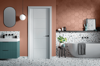 LPD White Primed Laminate Ladder FD30 Internal Fire Door