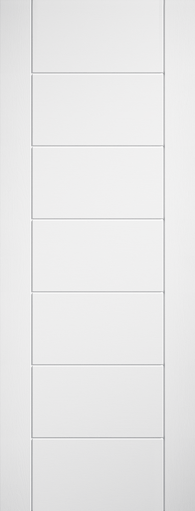 LPD White Laminate Linear 7P Internal Door