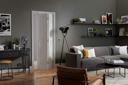 LPD White Primed Mexicano Internal Bi-fold Door