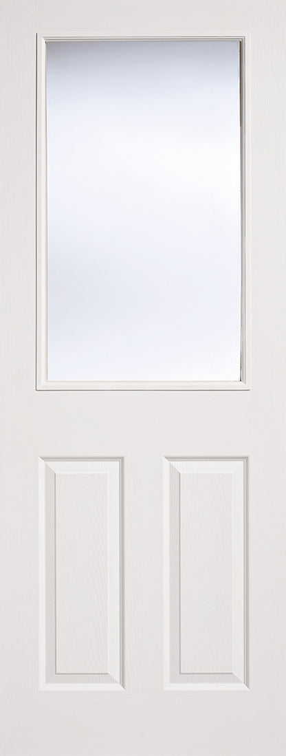 LPD White Moulded Glazed 2P1L Internal Door