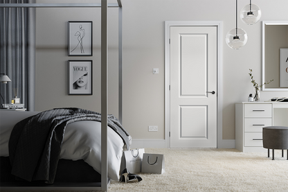 LPD White Moulded Smooth 2 Panel FD30 Internal Fire Door