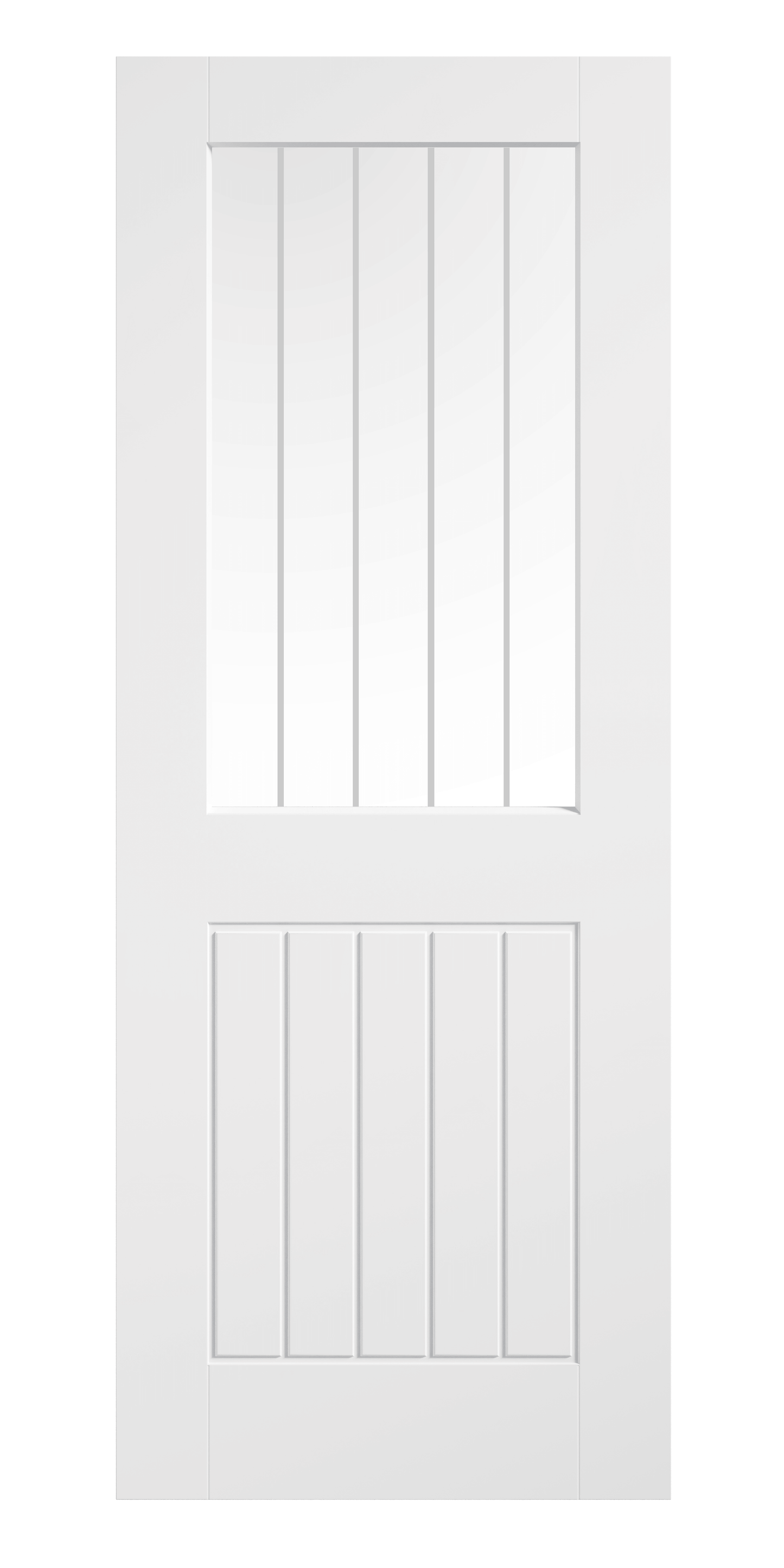 LPD White Moulded Smooth Cottage Glazed Internal Door