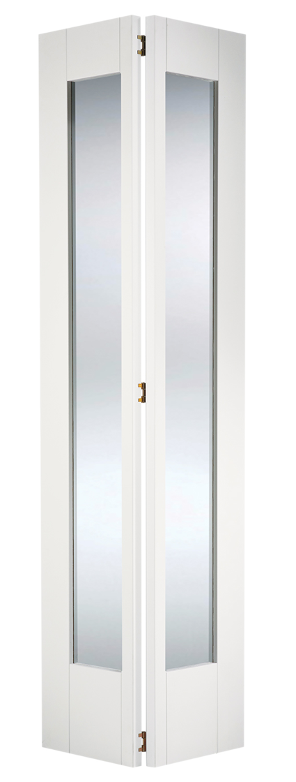 LPD White Primed Shaker Pattern 10 Glazed Bi-fold Internal Door