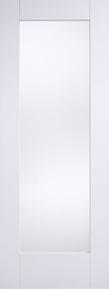 LPD White Primed Shaker Pattern 10 1L Glazed Internal Door
